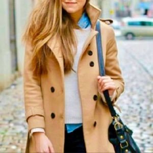 Gap Camel Color Wool Blend Coat